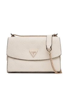 Guess Torebka Cresidia II HWPD98 88210 Écru. Torebki klasyczne Guess, z aplikacjami, ze skóry, bez dodatków. Za 419,99 zł.