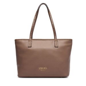 Torebka Liu Jo. Brązowe shopper bag Liu Jo, bez wzorów, bez dodatków. Za 499,99 zł.