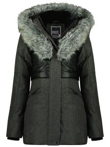 Geographical Norway Parka "Bunky" w kolorze czarnym rozmiar: XXL. Czarne płaszcze Geographical Norway, xxl, bez wzorów, bez kaptura. Za 259,74 zł.