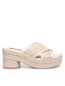 Nine West Espadryle WYL2734-1 Beżowy. Brązowe espadryle Nine West, bez wzorów, z materiału, bez obcasa. Za 137,99 zł.