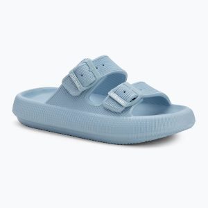 Klapki damskie Ellesse Karly. Niebieskie klapki Ellesse, bez wzorów, bez obcasa. Za 79,99 zł.