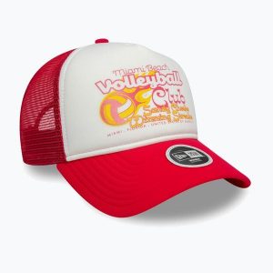 Czapka z daszkiem New Era Foam Trucker. Czerwone czapki New Era, bez wzorów. Za 119,99 zł.