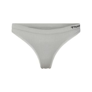 Damskie bezszwowe stringi Hummel Juno. Szare stringi Hummel, bez wzorów. Za 96,50 zł.