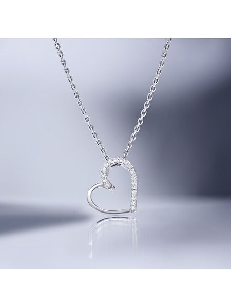 CARATELLI Złota zawieszka "Coeur Précieux" z diamentami rozmiar: onesize. Szare zawieszki CARATELLI, z diamentem, złote. Za 483,17 zł.