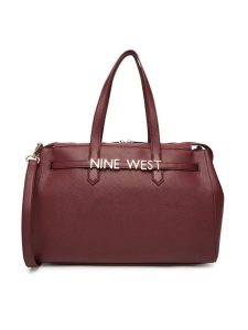 Nine West Torebka EO-Manhattan-Muse-I-LX10192 Bordowy. Czerwone torebki klasyczne Nine West, bez wzorów, z materiału, bez dodatków. Za 239,99 zł.