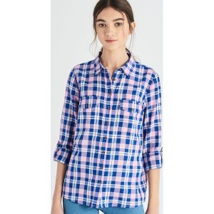 Koszula w kratkę - Różowy. Koszule marki Sinsay. Za 39,99 zł.