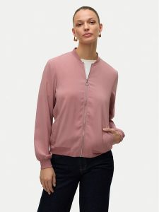 Vero Moda Kurtka bomber Vmcoco L/S Bomber Noos 10245734 Różowy Regular Fit. Czerwone kurtki Vero Moda, l, bez wzorów, z syntetyku, bez kaptura. Za 189,99 zł.