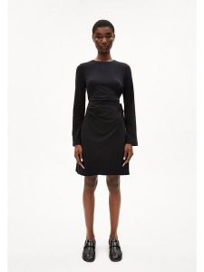 Armedangels Sukienka "Ceetaa" w kolorze czarnym rozmiar: XL. Czarne sukienki ARMEDANGELS, xl, bez wzorów, z bawełny, bez kołnierzyka, bez ramiączek, mini. Za 181,33 zł.