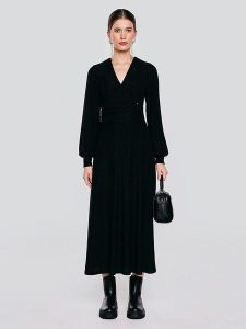 BIG STAR Sukienka w kolorze czarnym rozmiar: S. Czarne sukienki Big Star, s, bez wzorów, retro, bez kołnierzyka, bez ramiączek, maxi. Za 169,99 zł.