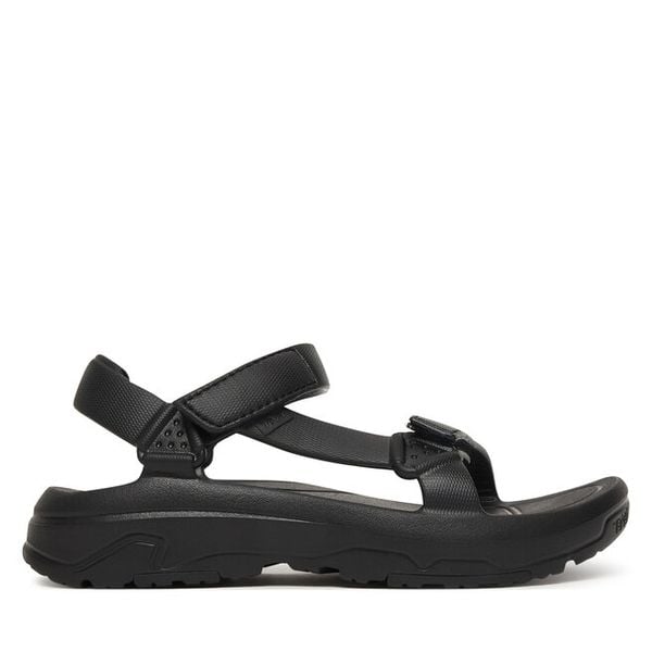 Sandały Teva. Czarne sandały Teva, bez wzorów, bez obcasa, na płaskiej podeszwie, bez zapięcia. Za 249,99 zł.