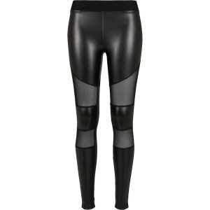 Damskie legginsy skórzane Urban Classics. Czarne legginsy Urban Classics, bez wzorów, ze skóry. Za 162,00 zł.