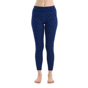 Venus - Legginsy termoaktywne (100% Merino / 230g/m²). Niebieskie legginsy WOOLONA, bez wzorów, z wełny. W wyprzedaży za 351,00 zł.