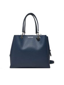 Emporio Armani Torebka Y3D158 YFN6E MB209 Granatowy. Niebieskie torebki klasyczne Emporio Armani, bez wzorów, ze skóry, bez dodatków. Za 669,99 zł.