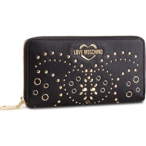Duży Portfel Damski LOVE MOSCHINO - JC5606PP17LR000A Nero/Galv.Oro. Portfele marki LOVE MOSCHINO. W wyprzedaży za 379,00 zł.