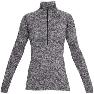 Bluza fitness damska Under Armour Tech 1/2 Zip - Twist. Szare bluzy Under Armour, xs, bez wzorów, z poliesteru, bez kaptura. Za 219,99 zł.