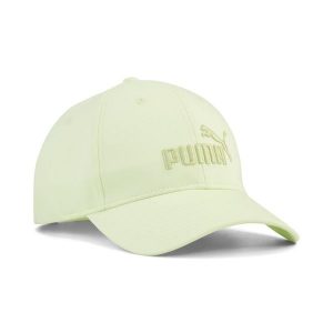 Czapka z daszkiem Essentials Elevated PUMA. Zielone czapki Puma, bez wzorów, sportowe. Za 89,00 zł.