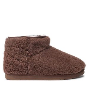 Śniegowce EMU Australia. Brązowe buty zimowe EMU Australia, bez obcasa, bez zapięcia. Za 699,99 zł.