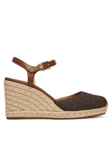 MICHAEL Michael Kors Espadryle Kenzie 40R6KZMS2B Brązowy. Brązowe espadryle MICHAEL Michael Kors, bez wzorów, ze skóry, bez obcasa. Za 619,99 zł.