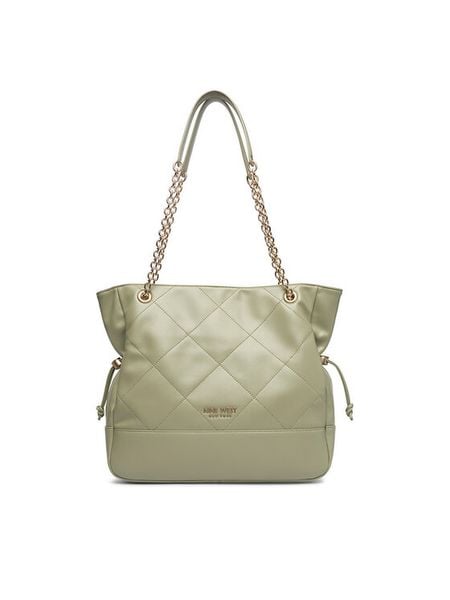Nine West Torebka EO-Bellis-LX10277 Zielony. Zielone shopper bag Nine West, bez wzorów, z materiału, bez dodatków. Za 166,99 zł.