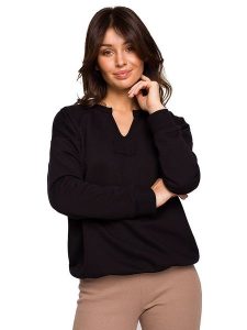 Be Wear Bluza w kolorze czarnym rozmiar: XL. Czarne bluzy Be Wear, xl, z aplikacjami, bez kaptura. Za 135,81 zł.