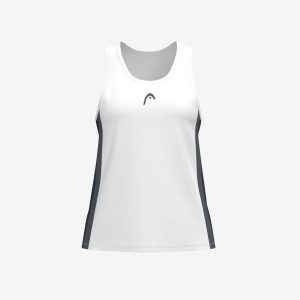 CLUB 25 Tank Top Girls. Niebieskie topy Head, bez wzorów, z meshu, sportowe, bez kołnierzyka, bez ramiączek. W wyprzedaży za 135,00 zł.