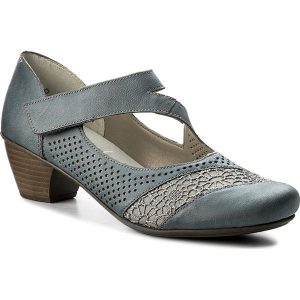 Półbuty RIEKER - 41743-12 Blau. Czółenka marki Rieker. Za 229,00 zł.