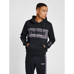 Bluza z kapturem Hummel Legacy Julian. Czarne bluzy Hummel, l, bez wzorów, z bawełny, z kapturem. Za 272,80 zł.