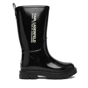 Kalosze KARL LAGERFELD. Czarne kalosze KARL LAGERFELD, bez wzorów. Za 459,99 zł.