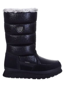 LUHTA Botki zimowe "Valkea" w kolorze czarnym rozmiar: 37. Czarne botki Luhta, na zimę, bez wzorów, z materiału, bez obcasa, bez zapięcia. Za 254,95 zł.