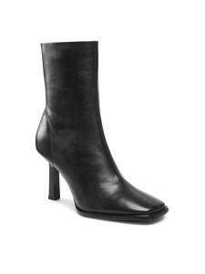 Gino Rossi Botki 105272 Czarny. Czarne botki Gino Rossi, bez wzorów, ze skóry, bez obcasa, na szpilce, bez zapięcia. Za 268,99 zł.