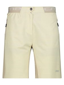 Cmp Szorty kolarskie 3w1 w kolorze beżowym rozmiar: 38. Brązowe spodenki sportowe CMP, bez wzorów, z materiału, rowerowe. Za 175,26 zł.