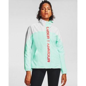 Kurtka damska Under Armour Recover Woven CB Jacket. Białe kurtki Under Armour, bez wzorów, bez kaptura. Za 219,99 zł.