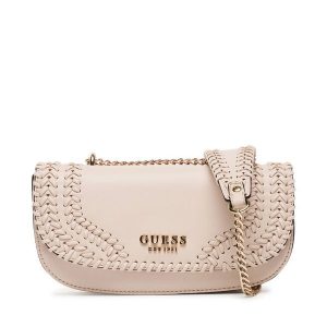 Torebka Guess. Brązowe torebki klasyczne Guess, z aplikacjami, bez dodatków. Za 469,99 zł.