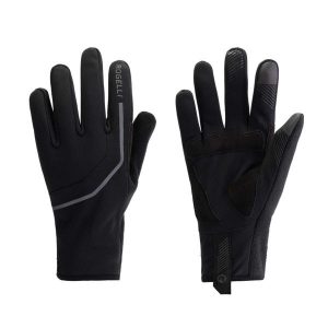 Rękawiczki rowerowe unisex Rogelli Apex. Czarne rękawiczki Rogelli, bez wzorów. W wyprzedaży za 70,00 zł.