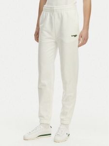 Lacoste Spodnie dresowe XF7604 Biały Regular Fit. Białe spodnie dresowe Lacoste, bez wzorów, z bawełny. Za 382,99 zł.