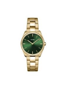 Cluse Zegarek Féroce Petite CW11217 Złoty. Żółte, analogowe zegarki Cluse. Za 349,99 zł.
