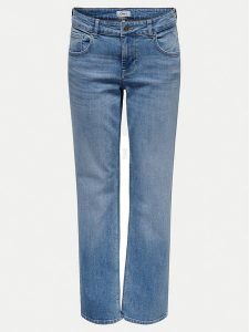 ONLY Jeansy Lopez 15339694 Niebieski Straight Fit. Niebieskie jeansy ONLY, bez wzorów, z bawełny. Za 109,99 zł.