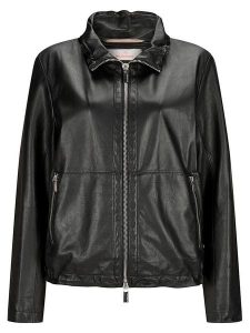 Milestone Skórzana kurtka "Riley" w kolorze czarnym rozmiar: 42. Czarne kurtki Milestone, bez wzorów, ze skóry, bez kaptura. Za 404,99 zł.