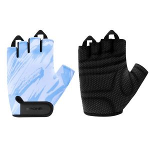 Rękawiczki rowerowe Spokey Ride. Niebieskie rękawiczki Spokey, bez wzorów. W wyprzedaży za 24,99 zł.