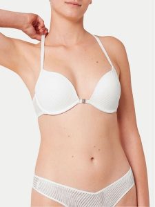 Triumph Biustonosz push-up Harmony Spotlight 10217429 Biały. Białe biustonosze Triumph, bez wzorów, z syntetyku. Za 189,99 zł.