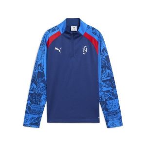 Młodzieżowa bluza piłkarska Neymar Jr Playmaker z zamkiem 1/4 PUMA. Biała kurtki Puma, m, bez wzorów, bez kaptura. Za 199,00 zł.