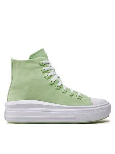 Converse Trampki Chuck Taylor All Star Motion Platform Stars A08100C Zielony. Zielone trampki Converse, bez wzorów, z materiału, bez zapięcia. Za 309,99 zł.