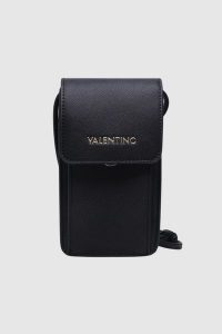 VALENTINO Czarne etui na telefon Crossy. Czarne torebki klasyczne Valentino by Mario Valentino, bez wzorów, na ramię, bez dodatków. W wyprzedaży za 299,99 zł.