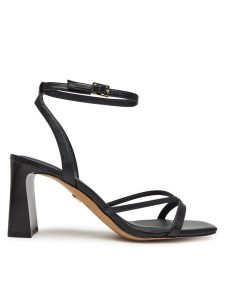 Aldo Sandały Stellare 13922138 Czarny. Czarne sandały ALDO, bez wzorów, ze skóry, bez obcasa, na słupku, bez zapięcia. Za 369,99 zł.