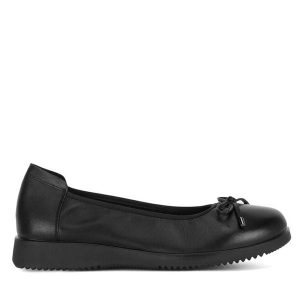 Baleriny Go Soft. Czarne balerinki Go Soft, bez wzorów, bez obcasa, bez zapięcia. Za 179,99 zł.