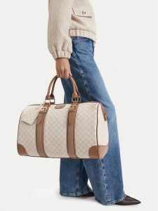 Nine West Torba weekendowa EO-SILENT GRACE-WHB250869 Beżowy. Brązowe torebki klasyczne Nine West, bez wzorów, ze skóry, bez dodatków. Za 399,99 zł.