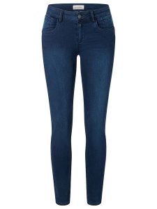 Timezone Dżinsy "Sanya" - Skinny fit - w kolorze granatowym rozmiar: W32/L30. Niebieskie jeansy Timezone, z aplikacjami. Za 118,56 zł.