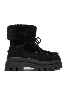 DeeZee Śniegowce HX21069-13 Czarny. Czarne buty zimowe DeeZee, z materiału, bez obcasa, bez zapięcia. Za 229,99 zł.