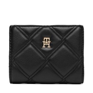 Portfel Tommy Hilfiger. Czarne portfele TOMMY HILFIGER, bez wzorów. Za 269,99 zł.