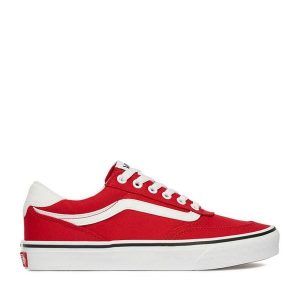 Tenisówki Vans. Czerwone trampki Vans, bez wzorów, bez zapięcia. Za 319,99 zł.